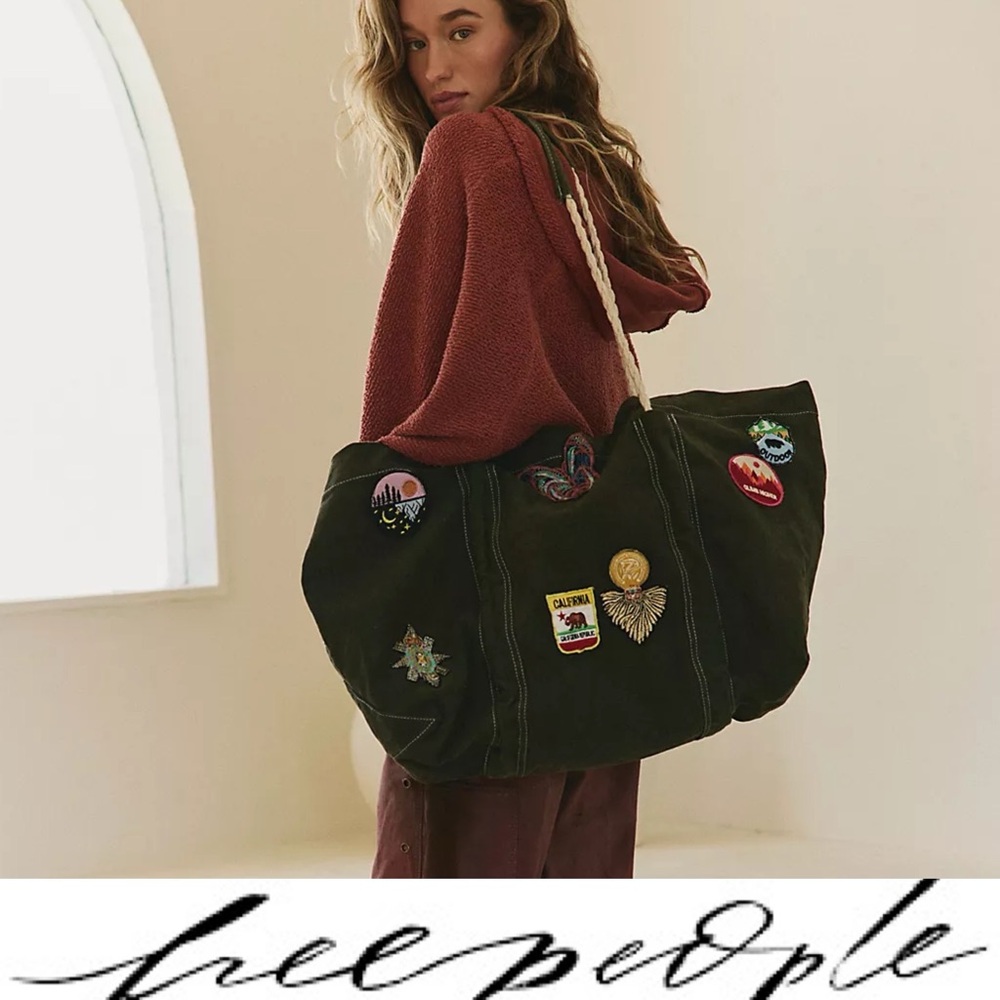 Gorgeous, Free People Been There Badge Tote❤️ NWOT - Picture 3 of 8